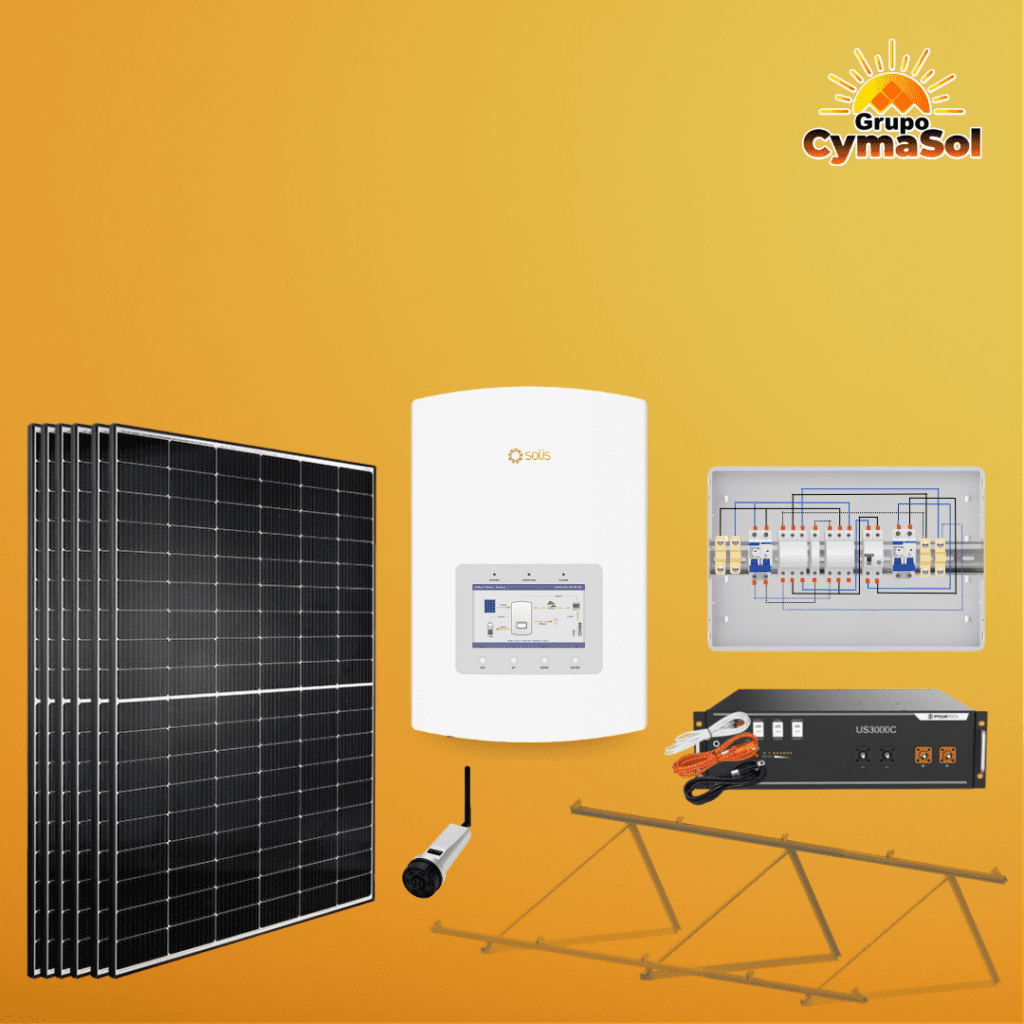 Kit con Batería 4KWP 5KWH 3.6KW AC