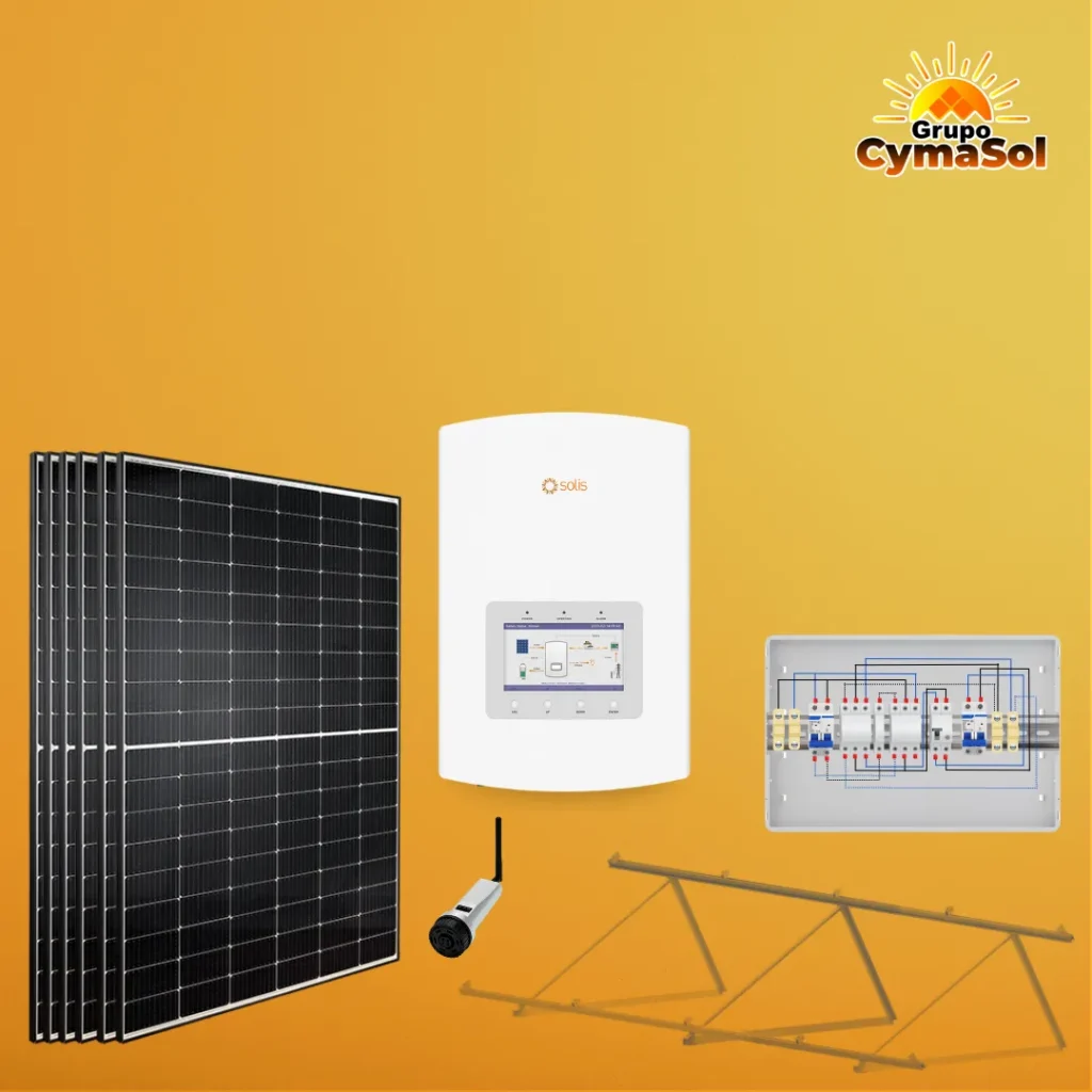 Kit sin Batería con Inversor Red 4KWP A 3,6KW AC