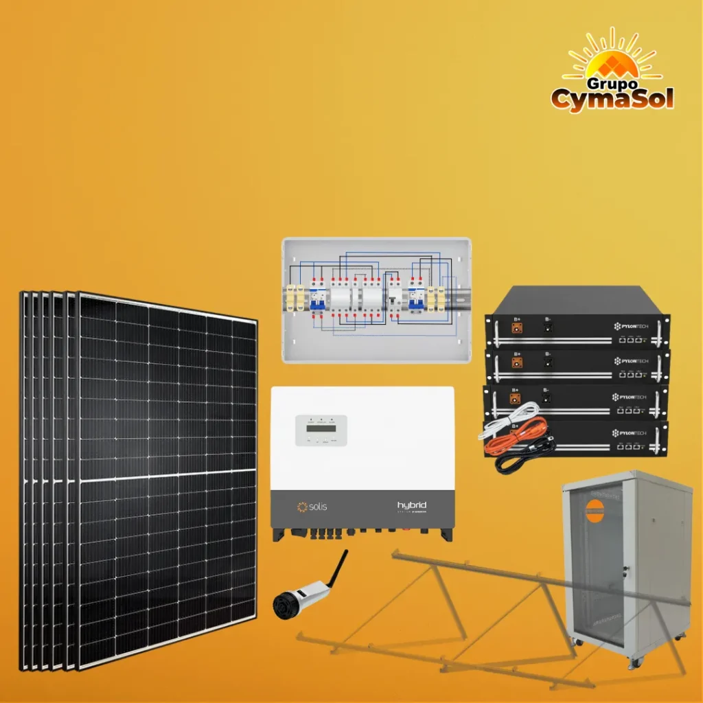 KIT AUTOCONSUMO CON ACUMULACIÓN 10KWP 20KWH 10KW AC