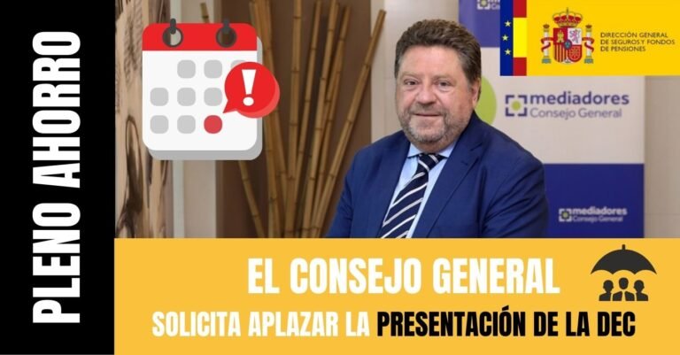 Consejo General de Mediadores solicita prórroga para la presentación de la DEC